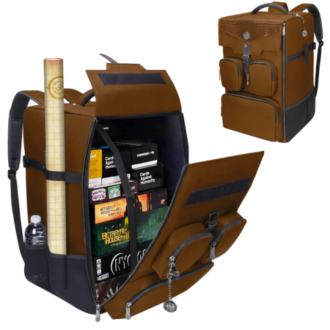 Board Game Backpack Brown Collector's Edition Game Accessory Enhance [SK]   