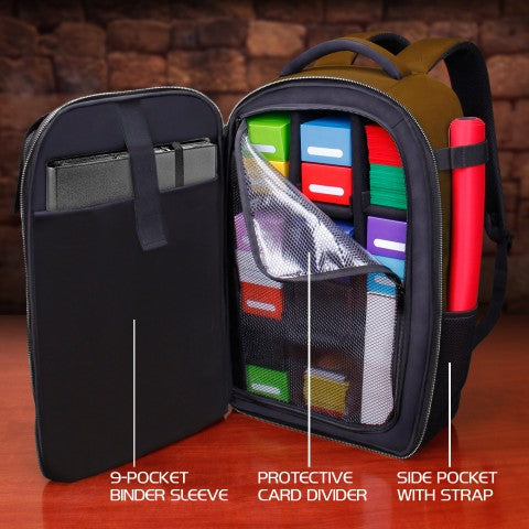 Trading Card Backpack Brown Collector's Edition Game Accessory Enhance [SK]   
