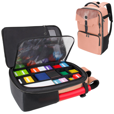Trading Card Backpack Pink Collector's Edition Game Accessory Enhance [SK]   