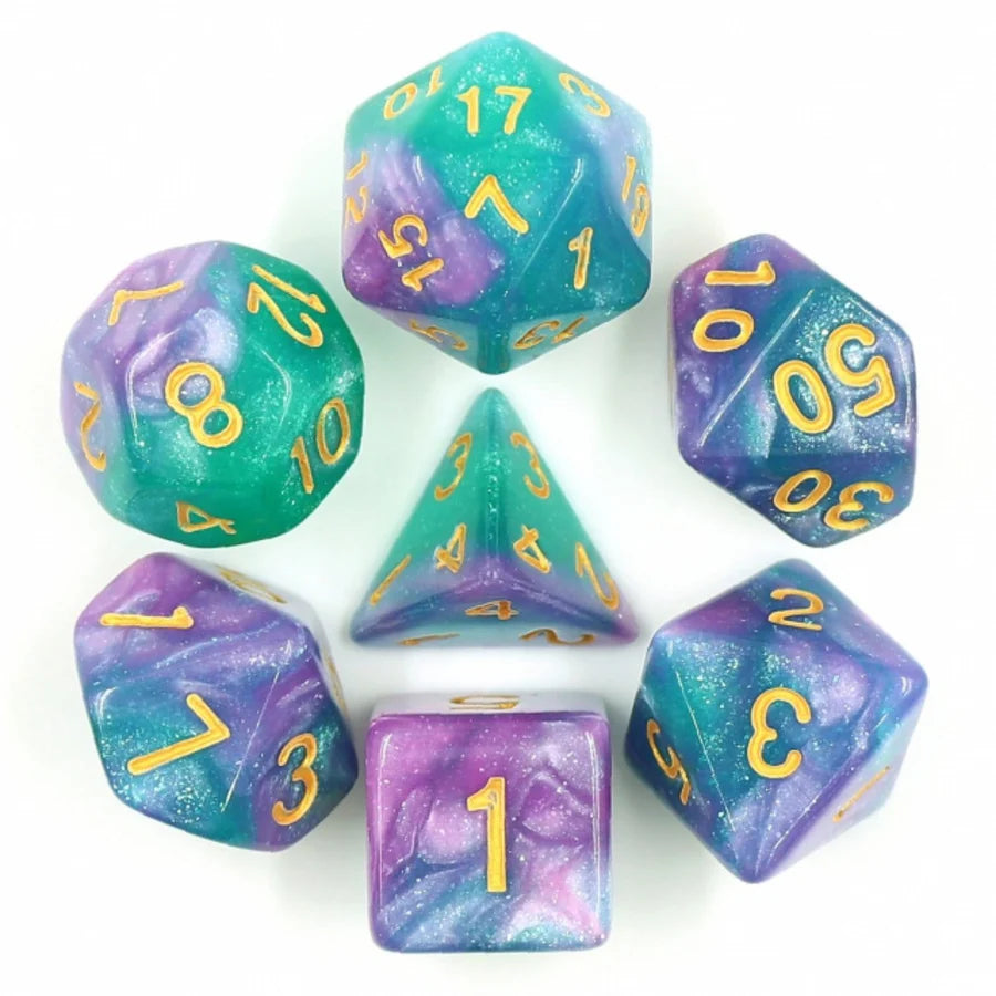 Byzantium RPG Dice Set Dice Sets & Singles Foam Brain Games [SK]