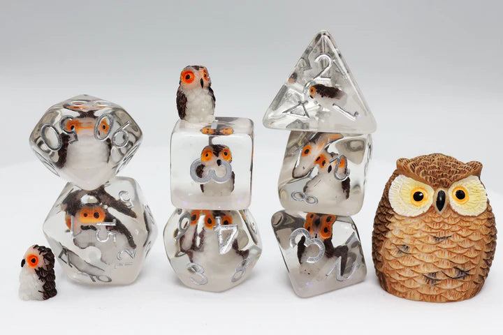 Wise Owl RPG Dice Set Dice Sets & Singles Foam Brain Games [SK]