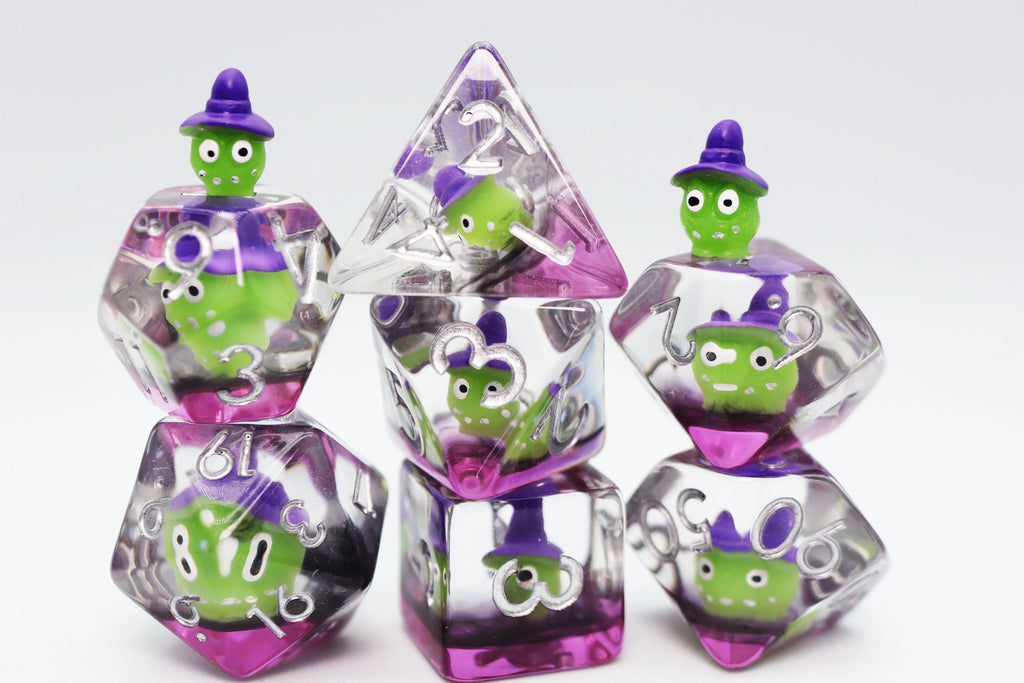 Wacky Witches RPG Dice Set Dice Sets & Singles Foam Brain Games [SK]   