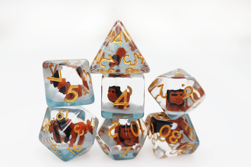 Ferocious Feline RPG Dice Set Dice Sets & Singles Foam Brain Games [SK]   