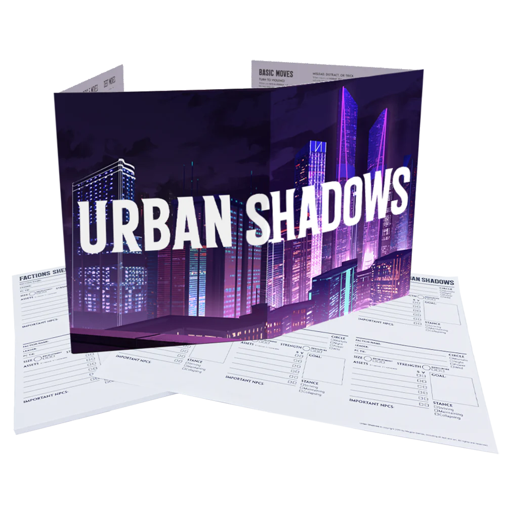 Urban Shadows RPG MC Screen & Campaign Notepads RPGs - Misc Magpie Games [SK]