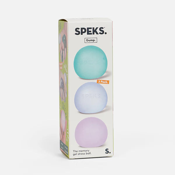 Speks Gump Memory Gel Stress Ball - Cool 3 Pack Activities Speks [SK]