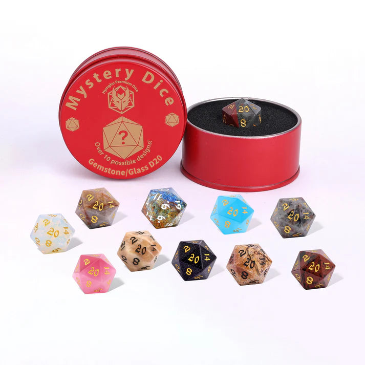 Quest's Reward Mystery Dice Gemstone D20 Dice Sets & Singles hymgho [SK]