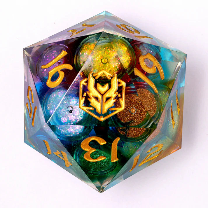 Sharp Edge Liquid Core 55mm D20 - Chaos Orb Dice Sets & Singles hymgho [SK]