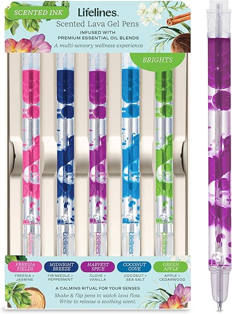 Lifelines Scented Lava Pens Art Supplies Lifelines [SK] 5pk (Bright)