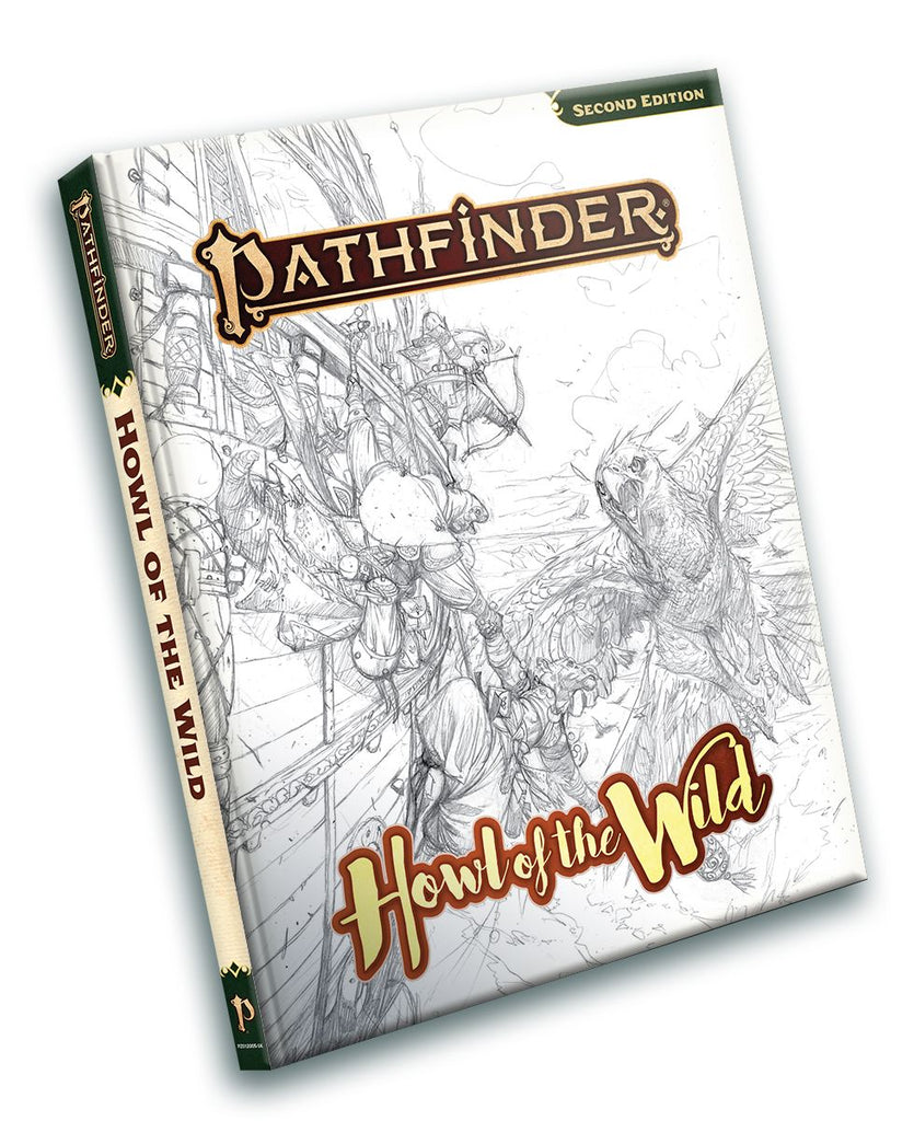 Pathfinder Second Edition Howl of the Wild Sketch Cover RPGs - Misc Paizo [SK]   