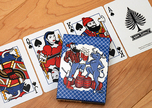 Poker Playing Cards - Paul & Babe “Cheers” Blue Deck Traditional Games Maynard's [SK]   