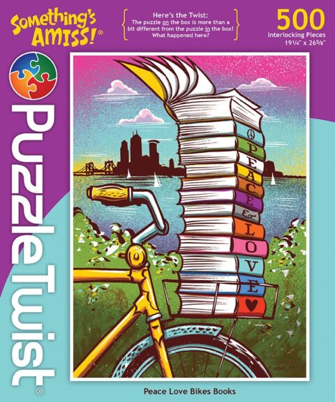 Puzzle Twist Name Peace Love Bikes Books 500p Puzzles Maynard's [SK]   