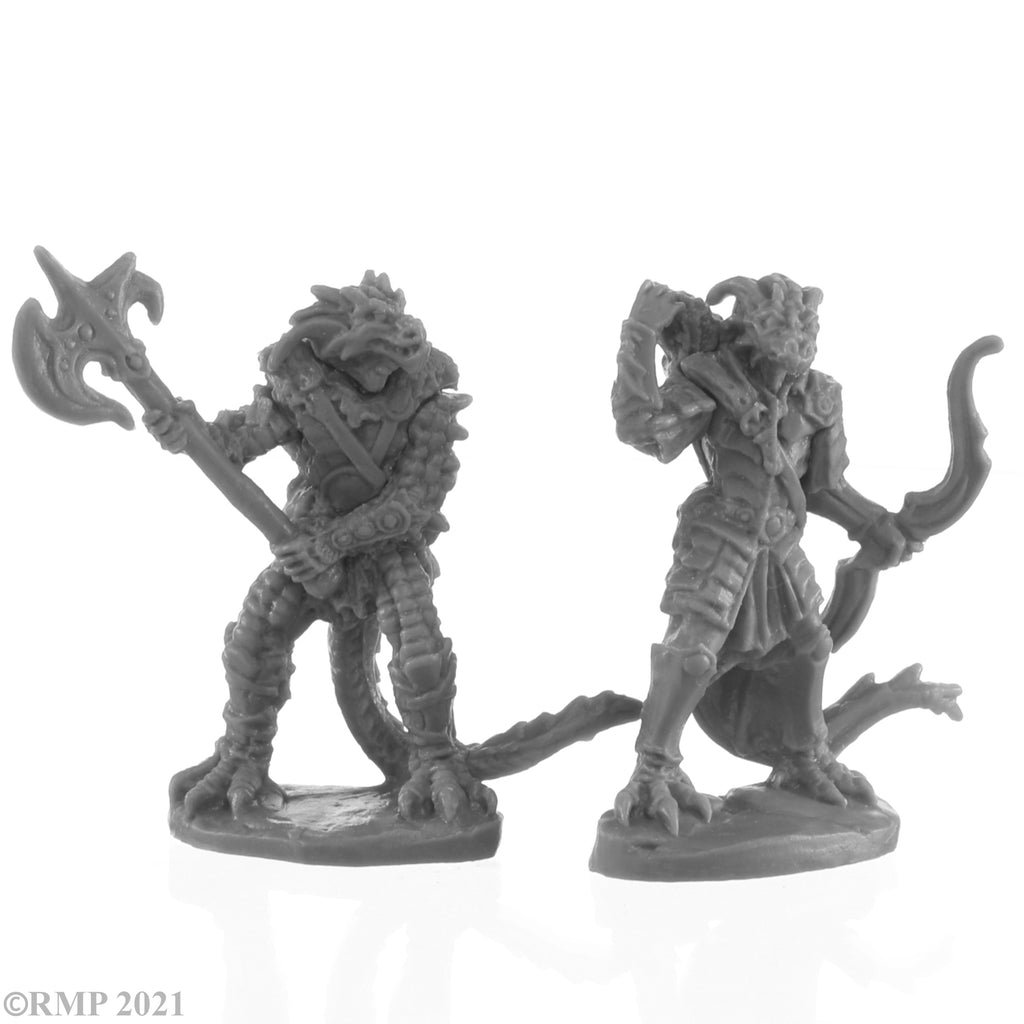 Reaper Bones Black: Dragonfolk Fighter and Ranger Minis - Misc Reaper [SK]