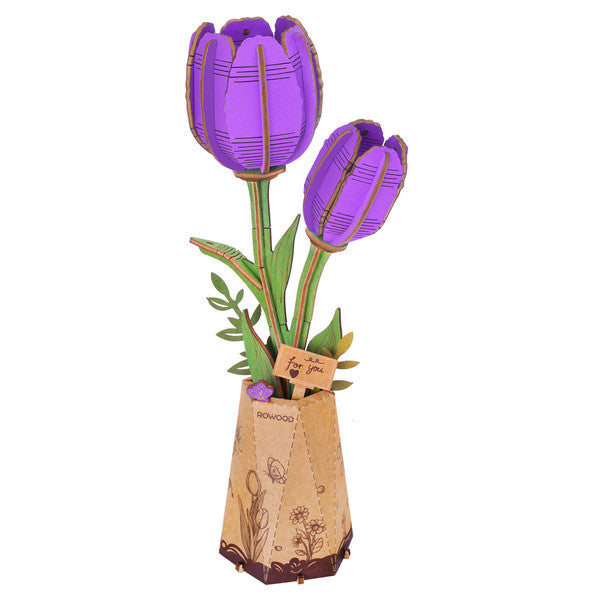 Rolife Rowood Purple Tulip Activities Robotime [SK]