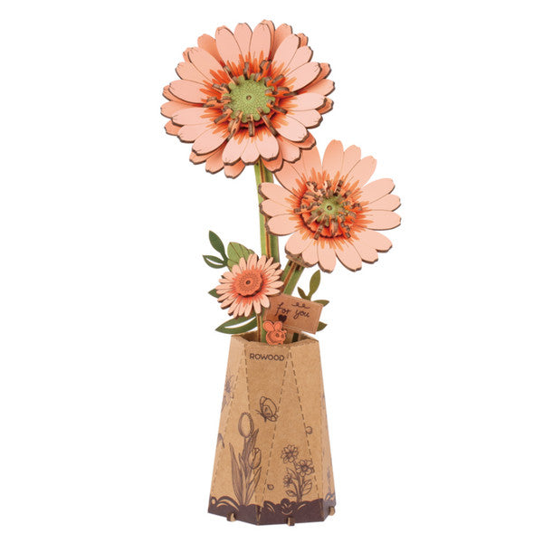 Rolife Rowood Light Orange Gerbera Daisy Activities Robotime [SK]