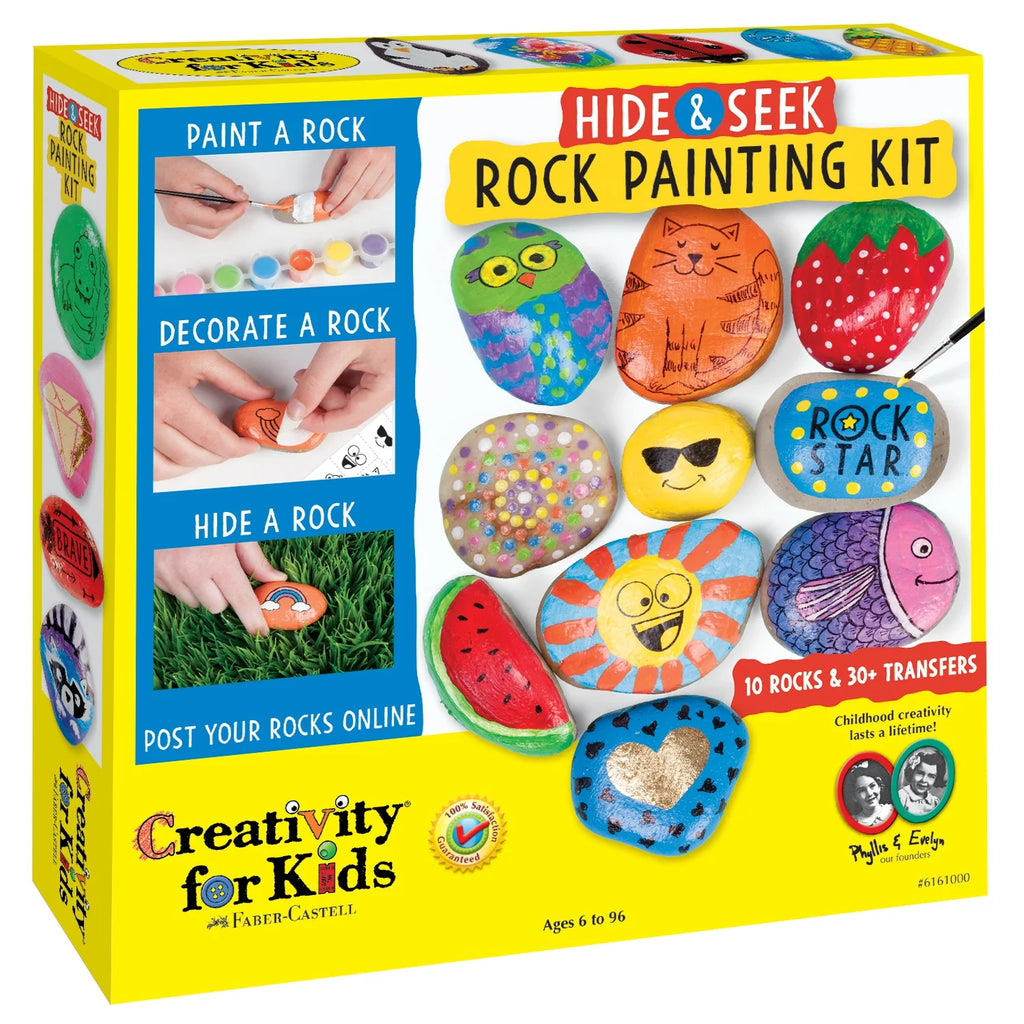 Faber-Castell Hide & Seek Rock Painting Kit Activities Faber-Castell [SK]   
