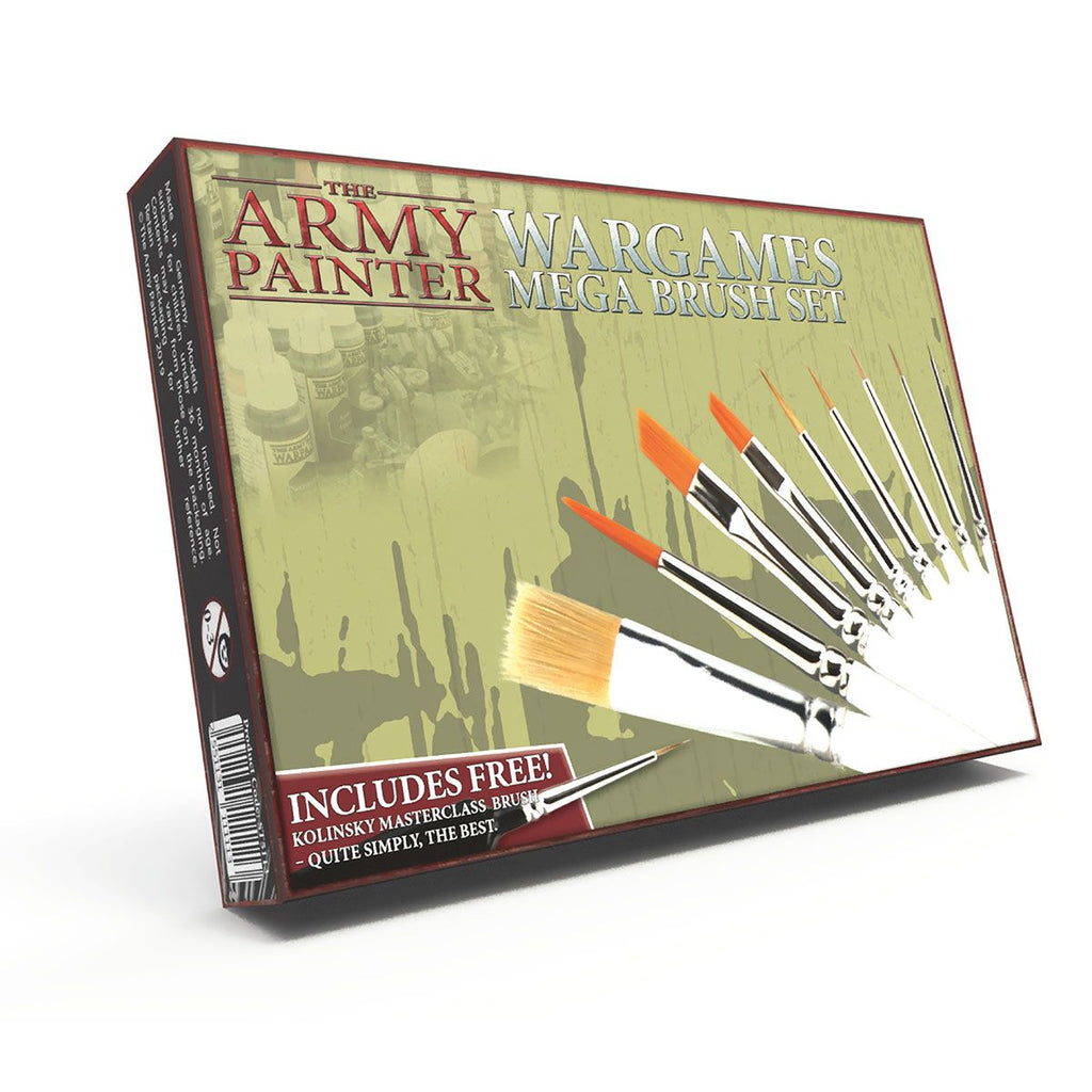 The Army Painter Hobby Starter: Mega Brush Kit Paints & Supplies The Army Painter [SK]   