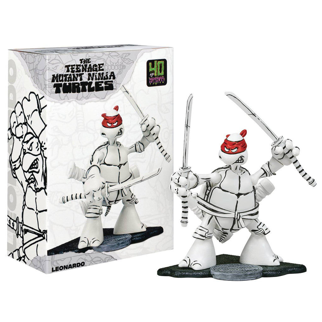 TMNT Black and White Original Sketch Figurine Novelty Playmates [SK] Leonardo  