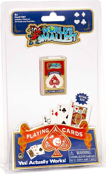World's Smallest Playing Cards Novelty Super Impulse [SK]   