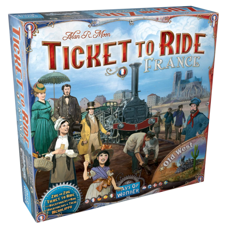 Ticket to Ride France + Old West Map 6 Board Games Days of Wonder [SK]   