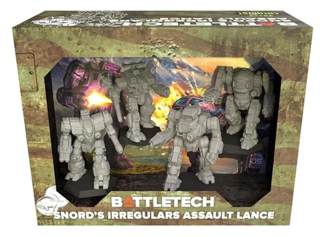 BattleTech Snord's Irregulars Assault Lance Minis - Misc Catalyst Game Labs [SK]   