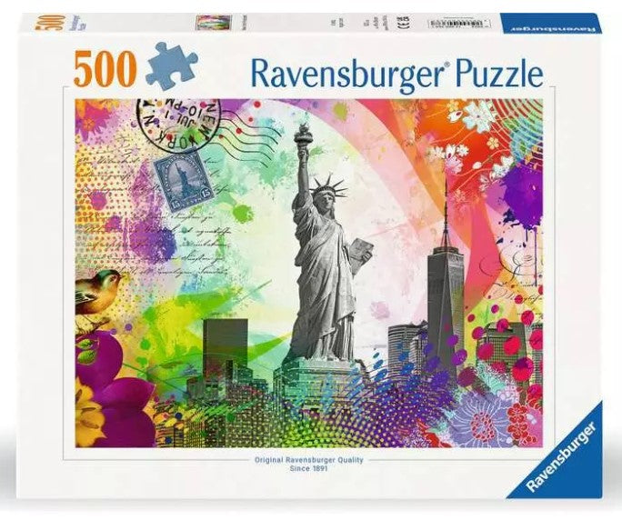 New York Postcard 500pc Puzzles Ravensburger [SK]   