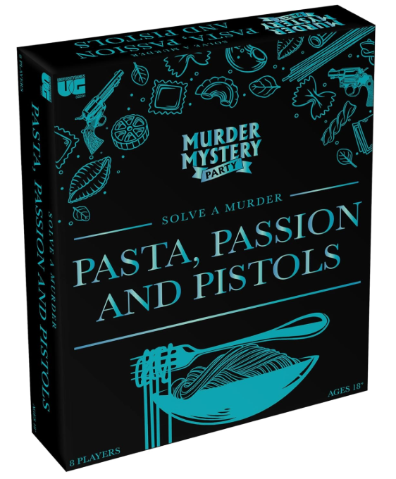 Murder Mystery Party - Pasta, Passion, and Pistols Board Games University Games [SK]