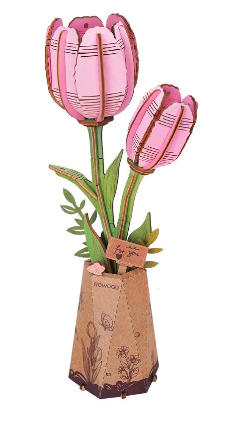 Rolife Rowood Pink Tulip Activities Robotime [SK]