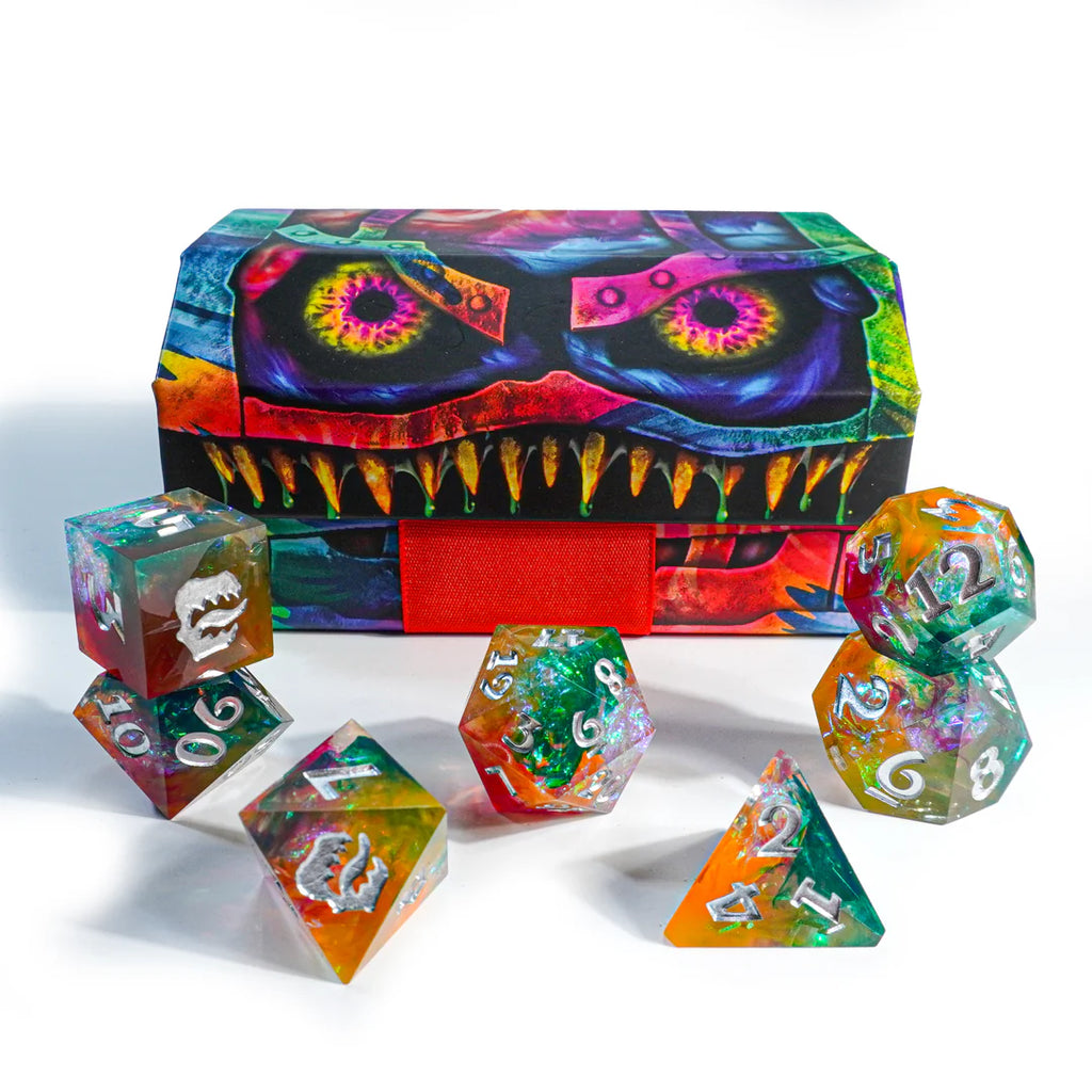 ArcKnight Mimic Trapper Keeper 11 Piece RPG Dice Set Dice Sets & Singles ArcKnight [SK]
