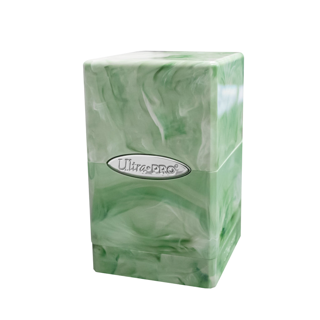 Ultra Pro Satin Tower Marble Lime Green & White Card Supplies Ultra Pro [SK]   