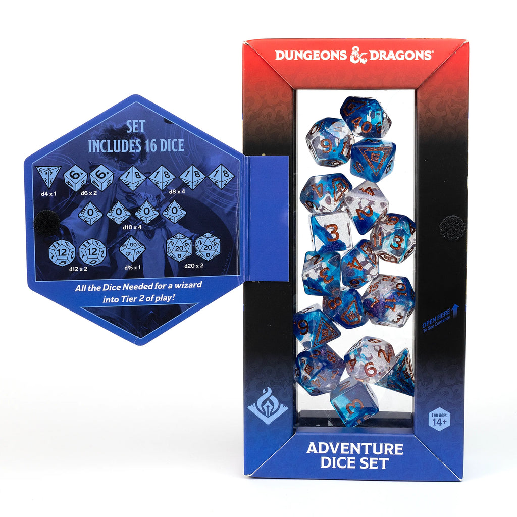 D&D Adventure Dice: Wizard (Blue) Dice Sets & Singles Sirius Dice [SK]