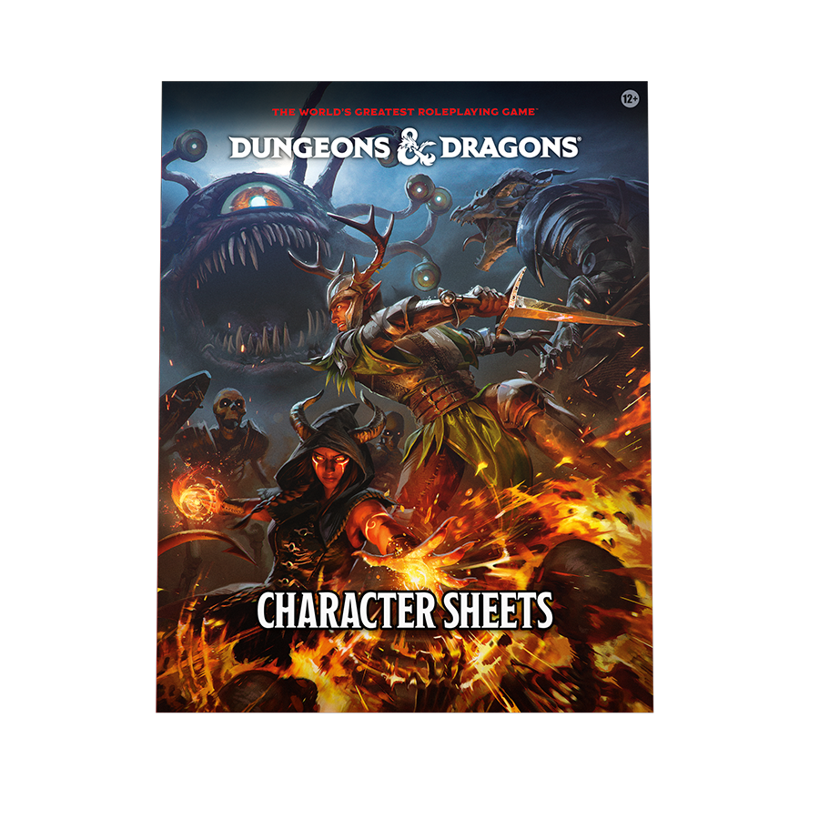 D&D 5th Edition (2024) Character Sheets D&D RPGs Wizards of the Coast [SK]   