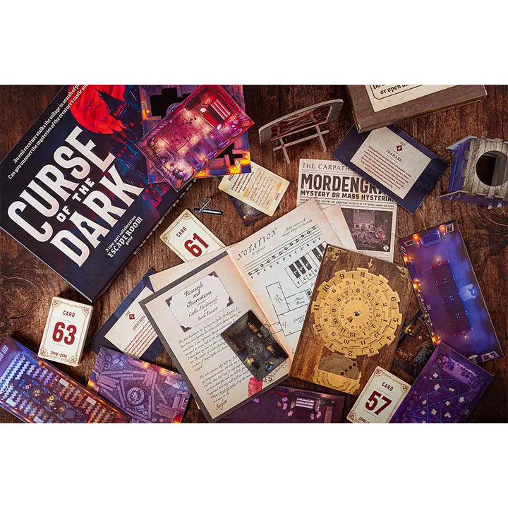 Curse of the Dark Escape Room Board Games Professor Puzzle [SK]