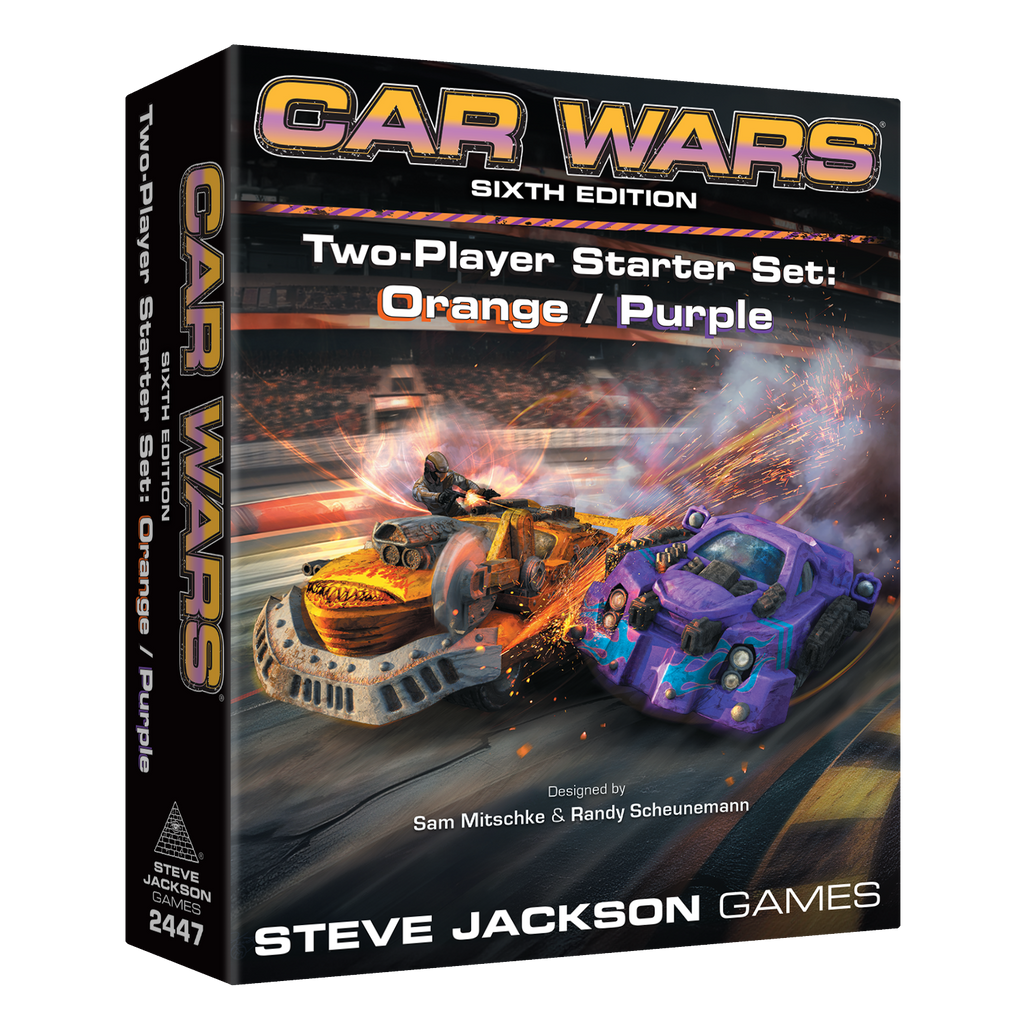 Car Wars Two-Player Starter Set - Orange/Purple Board Games Steve Jackson Games [SK]