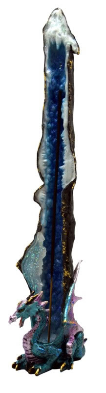 Fantasy Gifts - Blue Dragon Standing Incense Burner Giftware Fantasy Gifts [SK]   