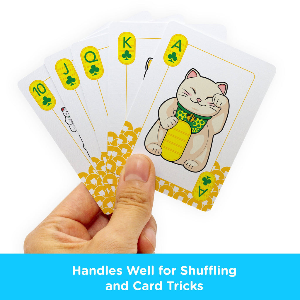 Lucky Cat Playing Cards Traditional Games AQUARIUS, GAMAGO, ICUP, & ROCK SAWS by NMR Brands [SK]