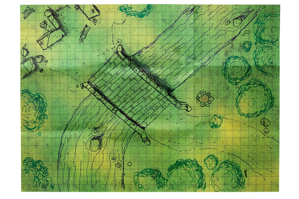 Dungeon Craft BattleMaps: Grasslands Game Accessory 1985 Games [SK]