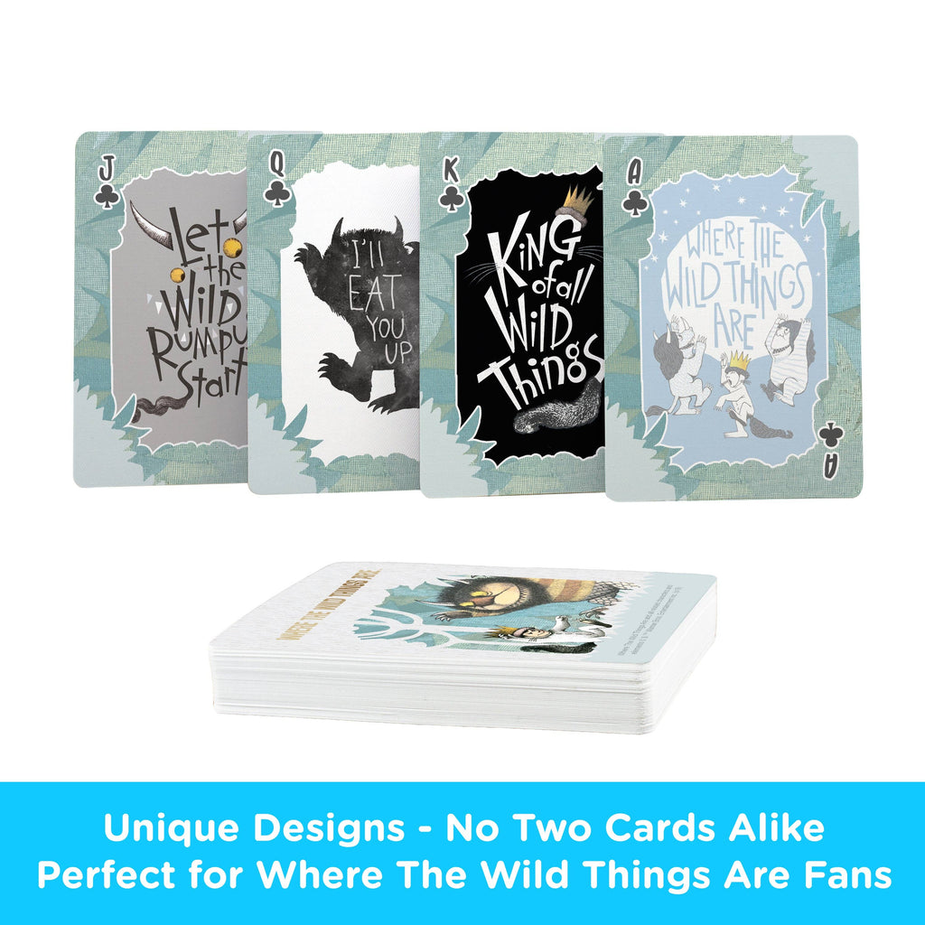 Where The Wild Things Are Playing Cards Traditional Games AQUARIUS, GAMAGO, ICUP, & ROCK SAWS by NMR Brands [SK]   