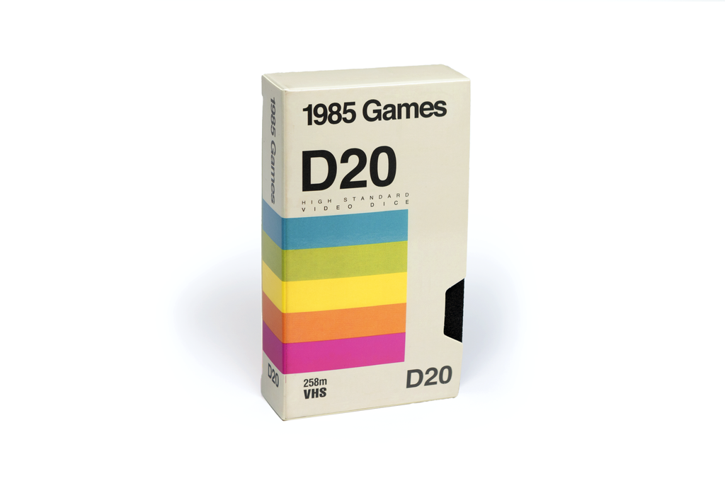 VHS Dice Rainbow Bright RPG Dice Set Dice Sets & Singles 1985 Games [SK]