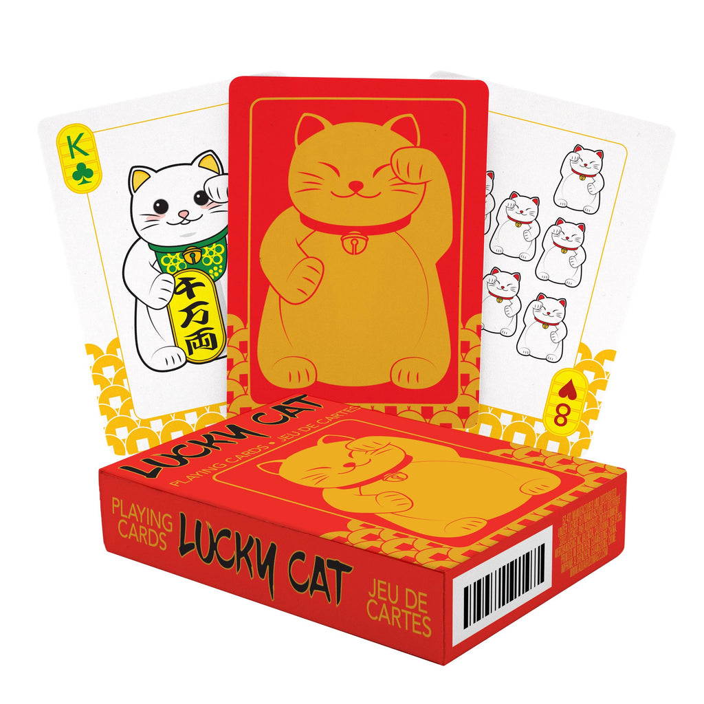 Lucky Cat Playing Cards Traditional Games AQUARIUS, GAMAGO, ICUP, & ROCK SAWS by NMR Brands [SK]