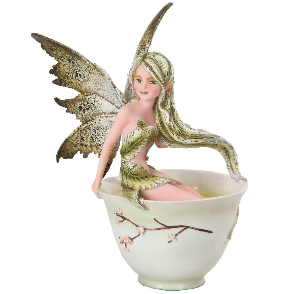 Green Tea Fairy by Amy Brown Figurine Giftware PACIFIC GIFTWARE [SK]