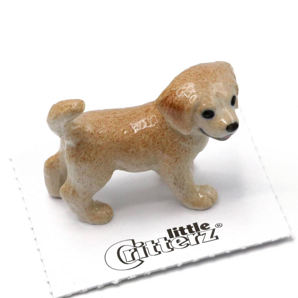 Little Critterz Chase Golden Retriever Puppy Porcelain Miniature Giftware Little Critterz [SK]