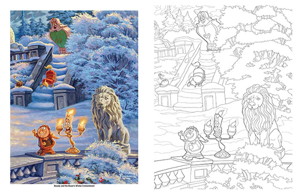 Disney Dreams Collection Thomas Kinkade Studios Disney Princess Coloring Book by Thomas Kinkade Activities Simon & Schuster [SK]