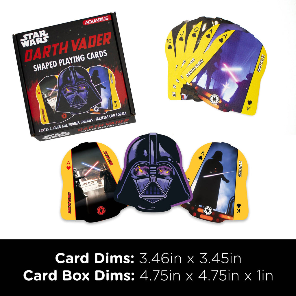 Star Wars Darth Vader Shaped Playing Cards Traditional Games AQUARIUS, GAMAGO, ICUP, & ROCK SAWS by NMR Brands [SK]   