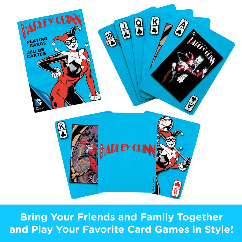 DC Comics Harley Quinn Playing Cards Traditional Games AQUARIUS, GAMAGO, ICUP, & ROCK SAWS by NMR Brands [SK]   