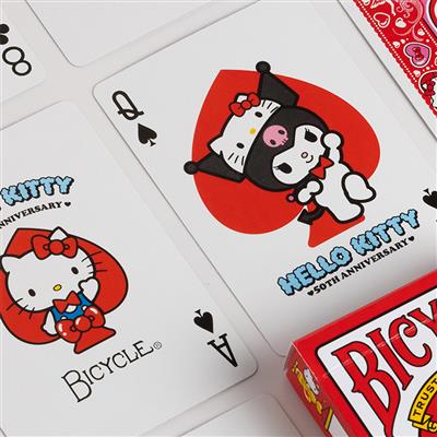 Bicycle Hello Kitty 50th Anniversary Playing Cards Traditional Games Bicycle [SK]