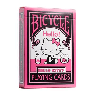 Bicycle Hello Kitty Black & Pink Playing Cards Traditional Games Bicycle [SK]