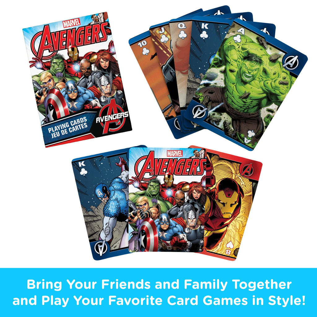 Avengers Comics Playing Cards Traditional Games AQUARIUS, GAMAGO, ICUP, & ROCK SAWS by NMR Brands [SK]   