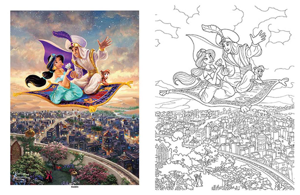 Disney Dreams Collection Thomas Kinkade Studios Disney Princess Coloring Book by Thomas Kinkade Activities Simon & Schuster [SK]