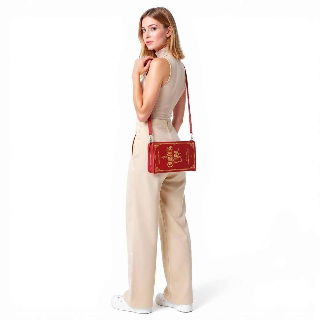 "A Christmas Carol" Book Clutch Bag Giftware COMECO INC [SK]