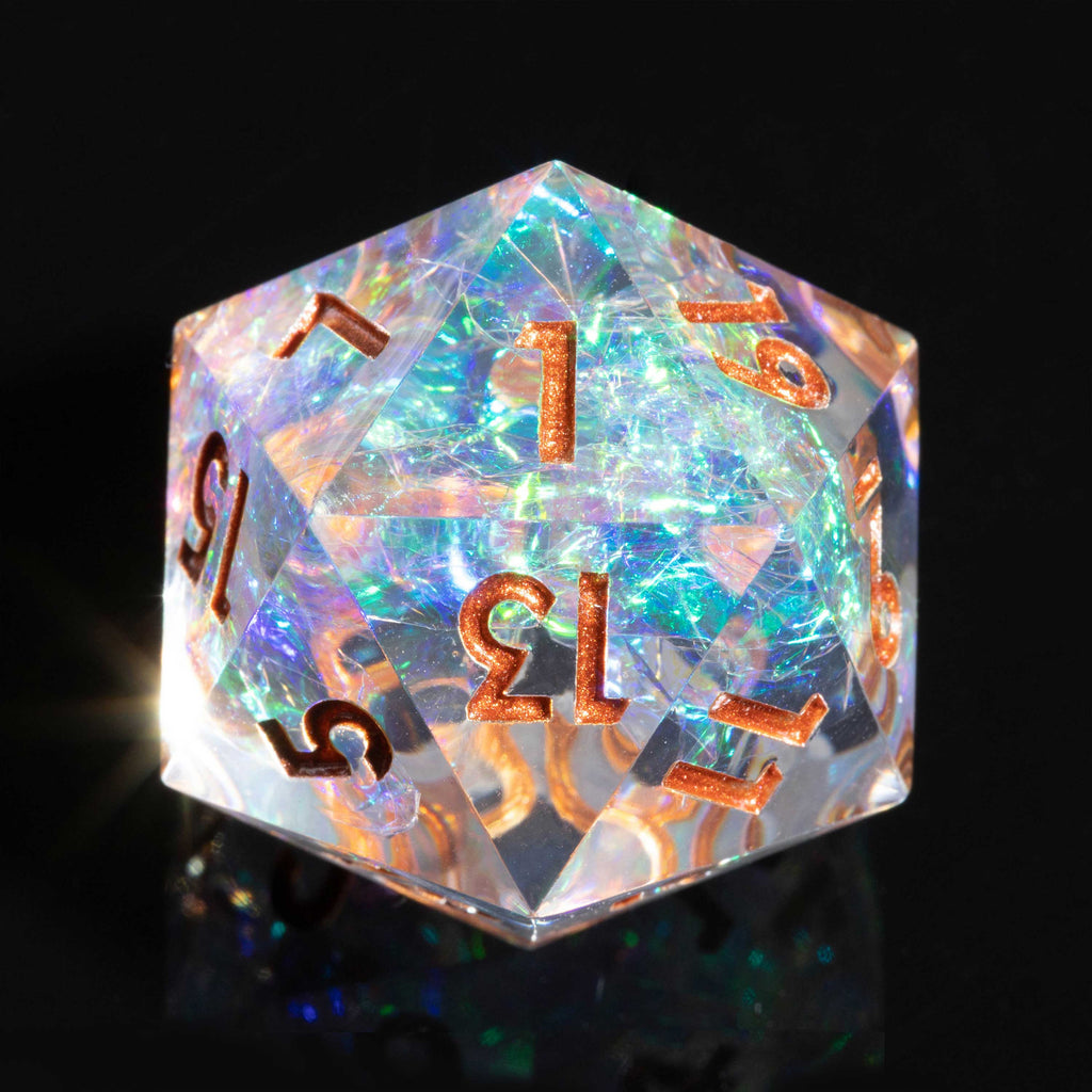 VHS Dice Crystal Ball RPG Dice Set Dice Sets & Singles 1985 Games [SK]